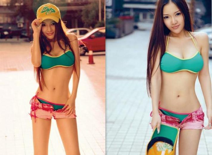 18-year-old sweet Chinese little girl, 45kg,34C/D-23-33,hot looking girl